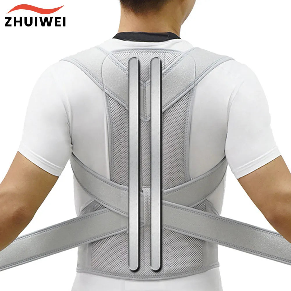 New Upper Back Posture Corrector - Clavicle Support, Back Straightening Shoulders Brace Strap